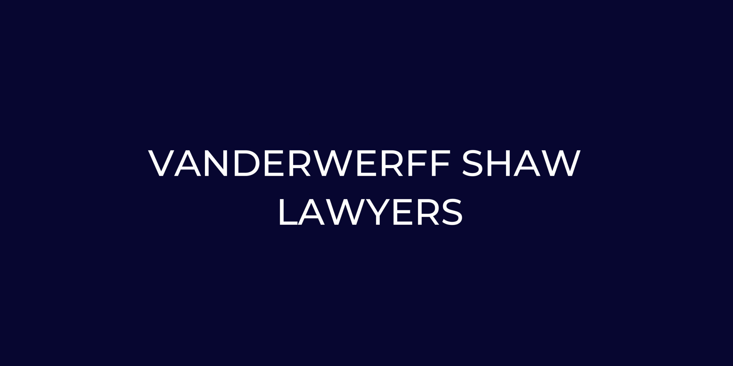 Vanderwerff Shaw Lawyers
